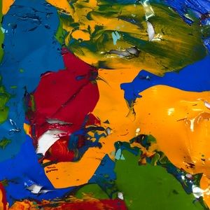 Acrylic Paint Pour Skin, colorful two sided design